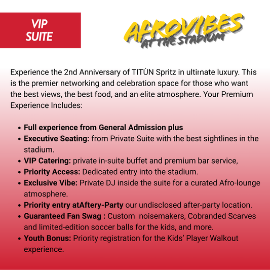 Afrovibes at the Stadium 2026 - VIP
