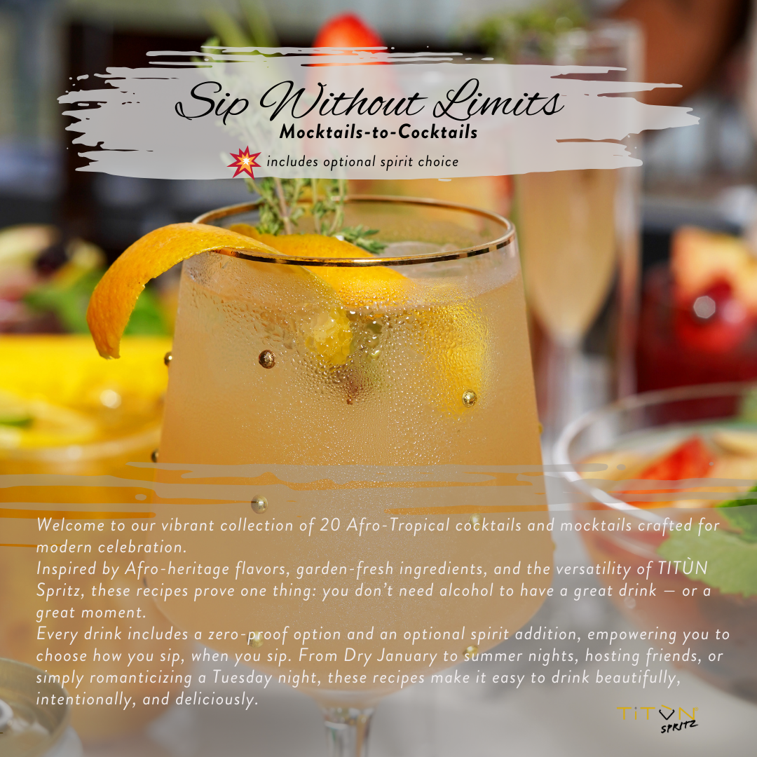 Sip Without Limits: 20 Afro-Tropical Cocktails & Zero-Proof Recipes